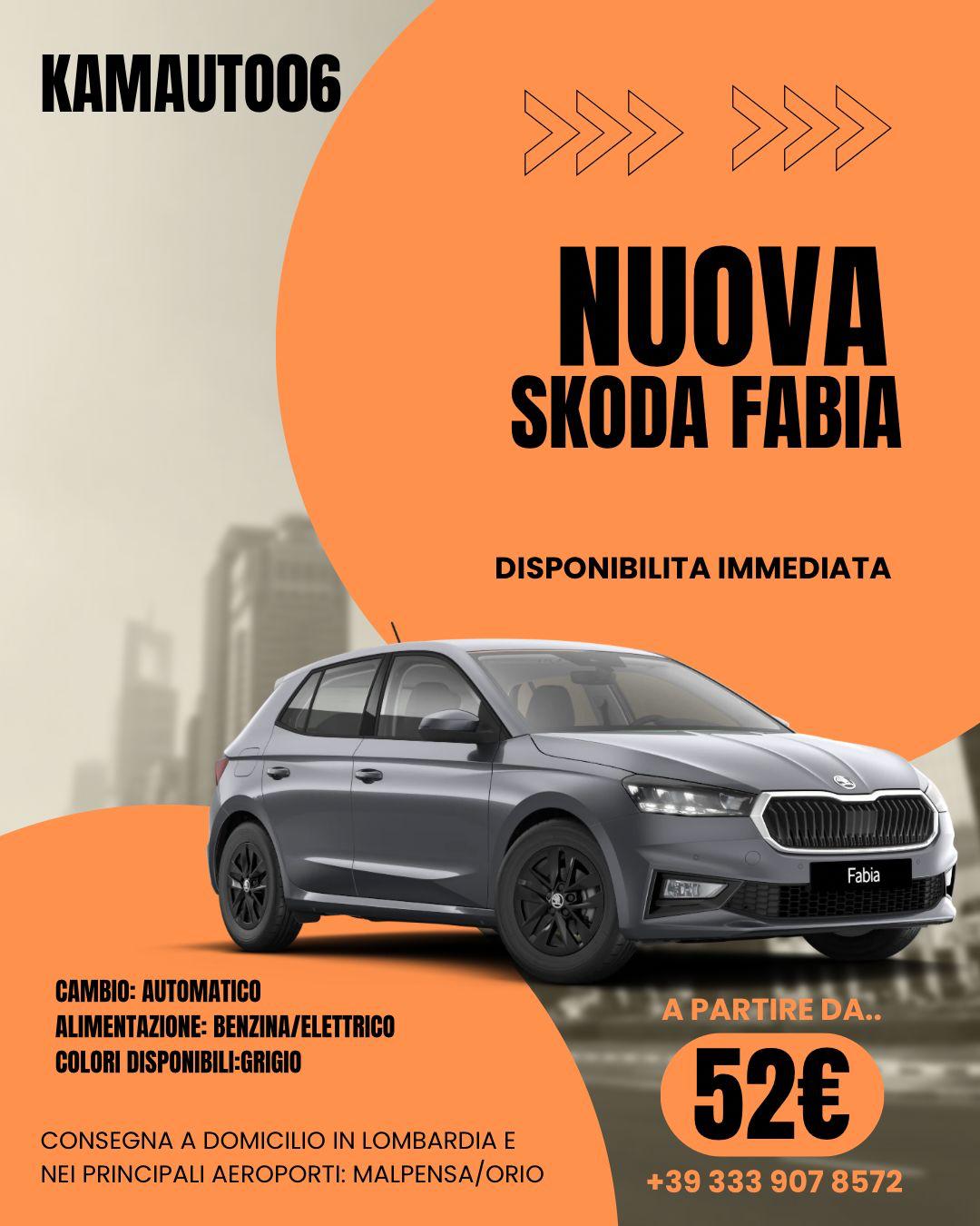 🚗 Noleggia Skoda Fabia 2023 Benzina Automatica 🚗