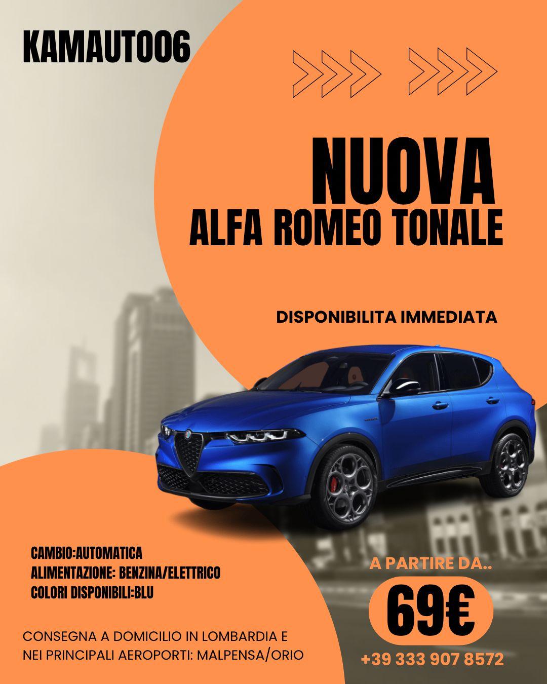 🚗 Noleggia Alfa Romeo Tonale 2025 Benzina-Elettrico 🚗